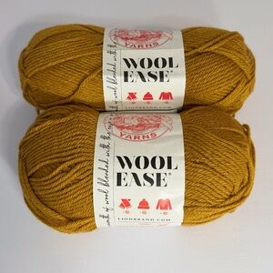 Lion Brand Wool-Ease Yarn Arrowwood | Lot of 2 New Skeins | 80% Acrylic 20% Wool